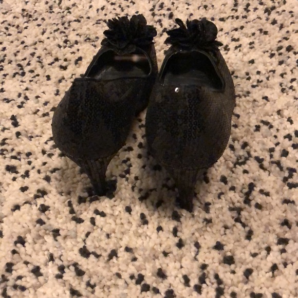 Sparkly Black Heels - Picture 3 of 4